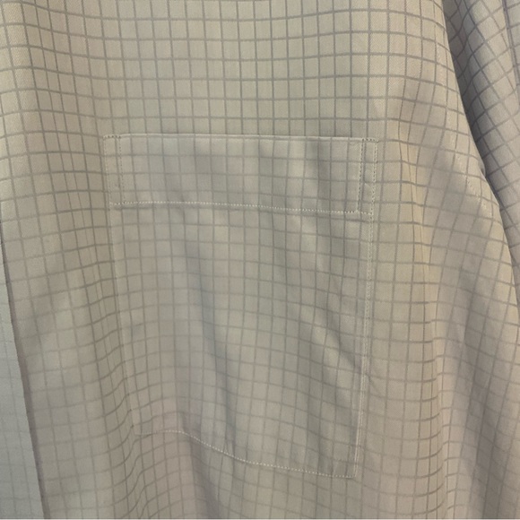 Ermenegildo Zegna Su Misura 100% Cotton Long Sleeve Button Down White w/blue  XL - Picture 6 of 12